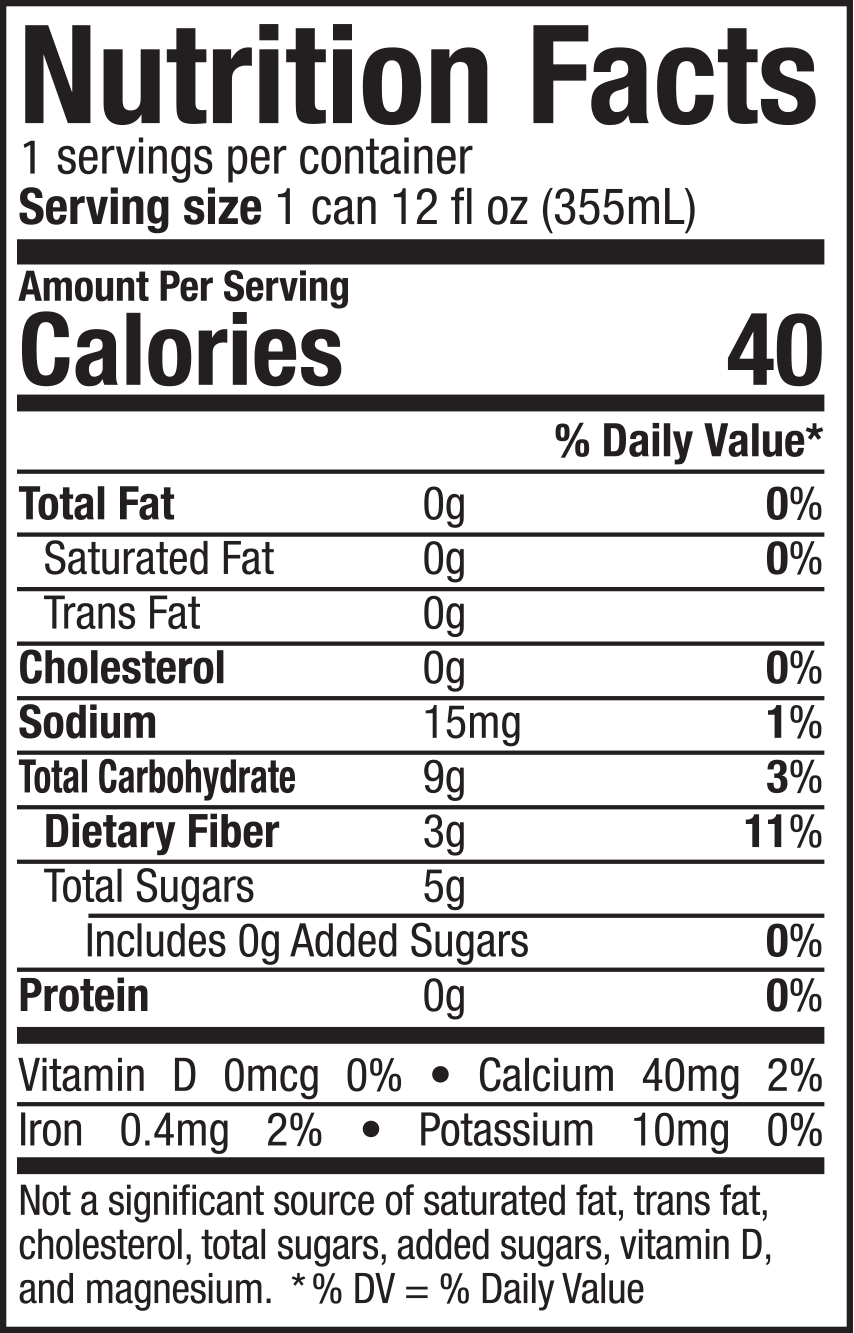 GUTSI Grape Prebiotic Mineral Soda – 12 Pack (12 oz Cans)