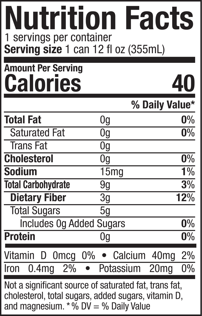 GUTSI Lemon Lime Prebiotic Mineral Soda – 12 Pack (12 oz Cans)