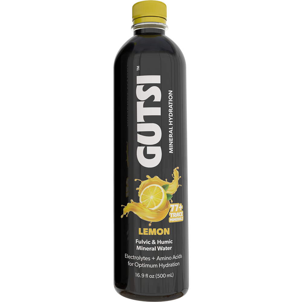 GUTSI Lemon Mineral-Infused Water – 12 Pack (16.9 fl oz)