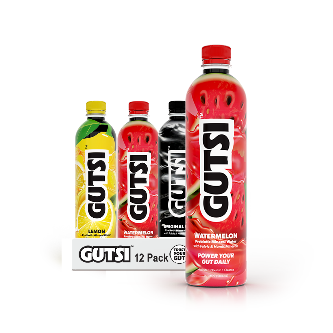 GUTSI Discovery Pack — Still Mineral Infused Water 12 Pack (1 Liter)