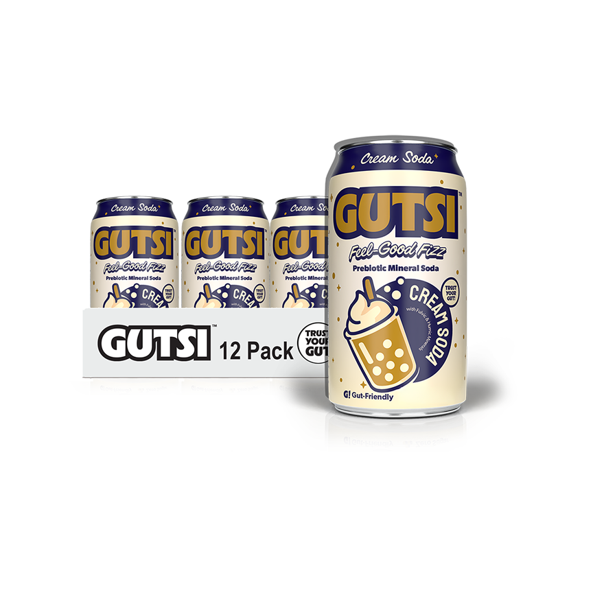 Soda artesanal GUTSI — Soda en crema (lata de 12 oz)