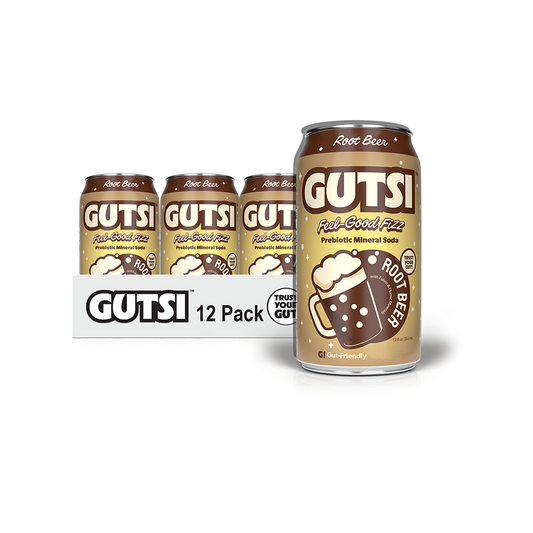 Refresco artesanal GUTSI — Cerveza de raíz (lata de 355 ml)