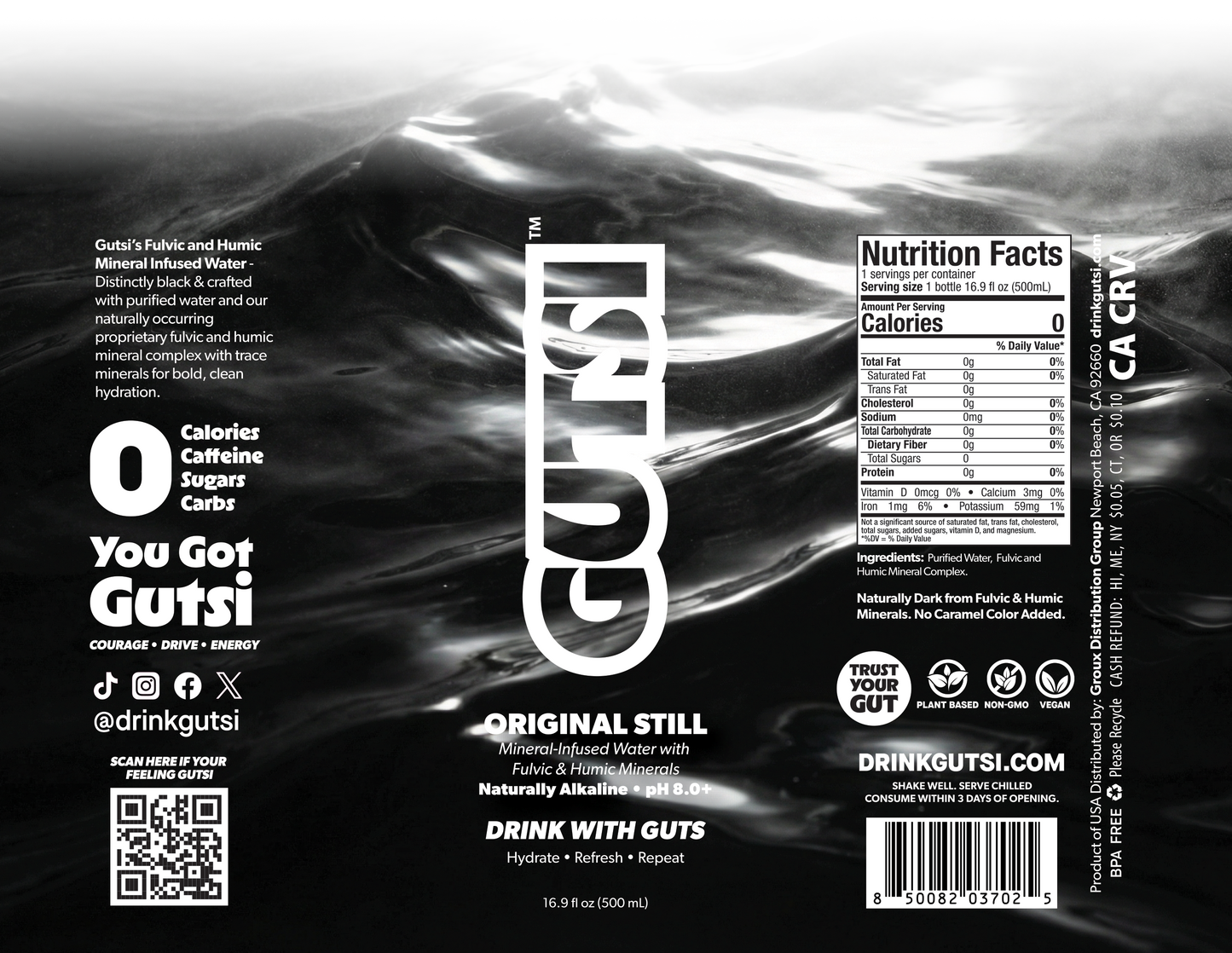 GUTSI Discovery Pack — Still Mineral Infused Water 12 Pack (16.9 Fl. oz.)